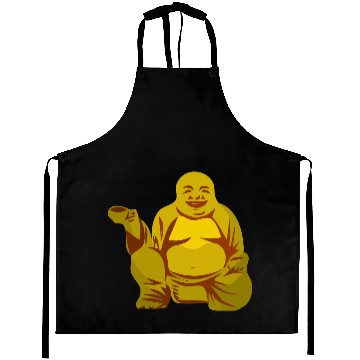 Discover Buddha with cup Aprons