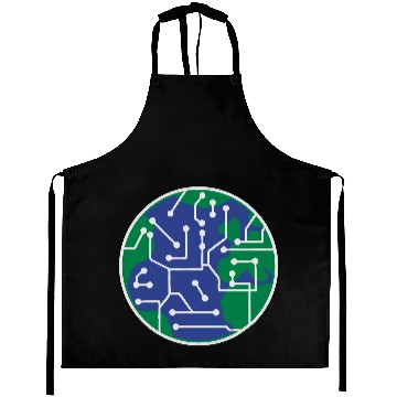 Discover earth technology networked data information electr Aprons