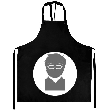 Discover Icon: Engineer Grey on White Aprons