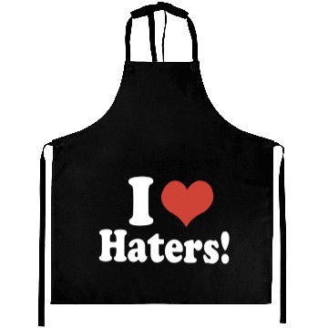 Discover I Love Haters Aprons