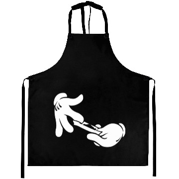 Discover Mickey hands roll rolling green Aprons