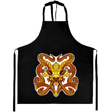 Discover Monster damask gold a Aprons