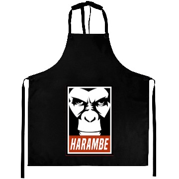 Discover Harambe (OBEY Meme) Gorilla Aprons