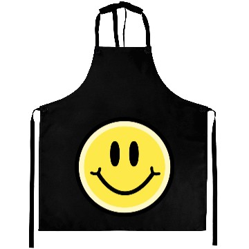 Discover Smiley Face Emoticon (Yellow) Aprons