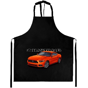 Discover Orange Stang Aprons