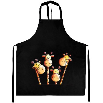 Discover Giraffe Family - Giraffes - Kids - Comic -Gift Aprons
