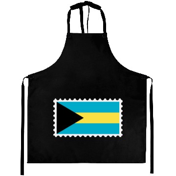 Discover Bahamas flag stamp Aprons