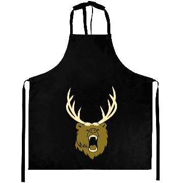 Discover The beer - Grizzly with antlers (2c) Aprons
