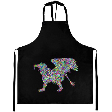 Discover Low Poly Triangular Griffin Silhouette Aprons