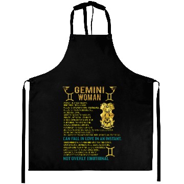 Discover Gemini Woman Aprons