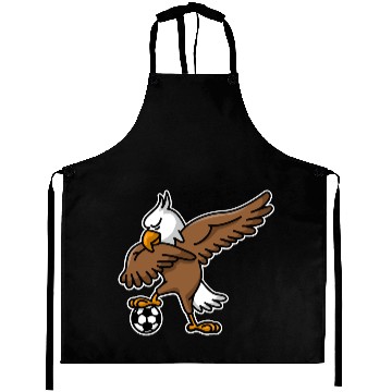 Discover Dabbing dab American Eagle soccer football Aprons