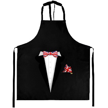 Discover Wedding Union Jack Bow Tie Aprons