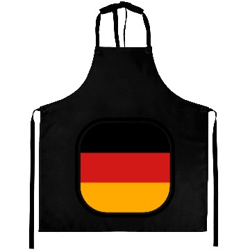 Discover button 3 colors germany nation black red gold flag Aprons
