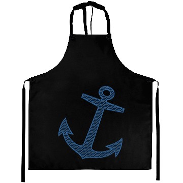 Discover Marine anchor nautical symbol | Navy blue hook Aprons
