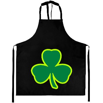 Discover Three Leaf Clover Shamrock 2 color Aprons