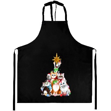 Discover Christmas Tree Kittens Aprons