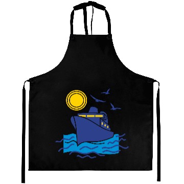 Discover sailing cruise ship Aprons