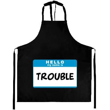 Discover Hello My Name Is Trouble 2 Aprons