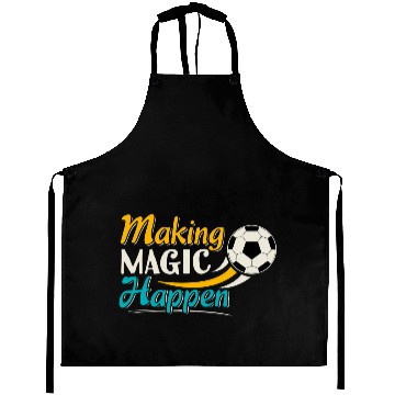 Discover Soccer Making Magic Happen Sleeveless Aprons