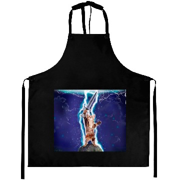 Discover Thunder warrior cat Aprons
