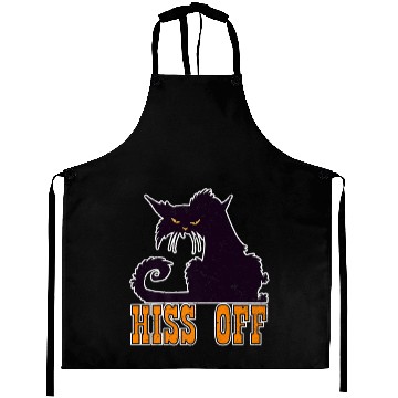 Discover "HISS OFF" Funny Cat For Cat Lovers Aprons