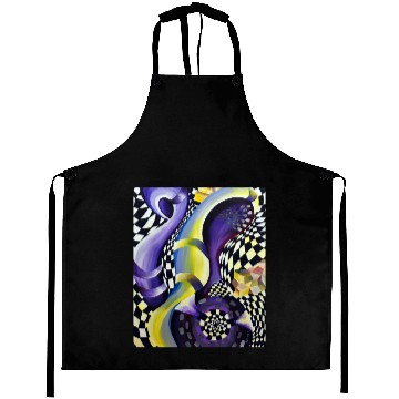 Discover I need space - optical illusion design Aprons