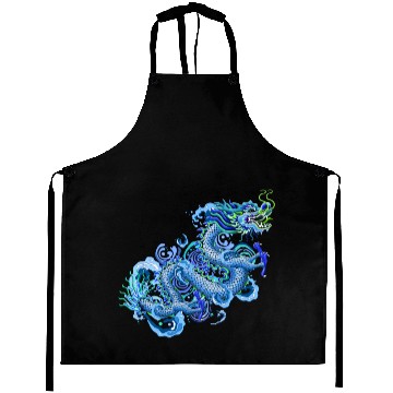Discover Large Blue Dragon Aprons