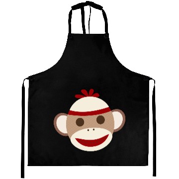 Discover Sock Monkey  for Men Aprons