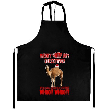 Discover Merry Hump Day Christmas Camel Aprons
