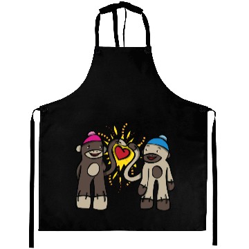Discover Sock Monkey Love Aprons