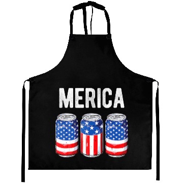 Discover Beer American Flag 4Th Of July Men Women Merica US Aprons