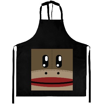 Discover Sock Monkey Face Products Aprons