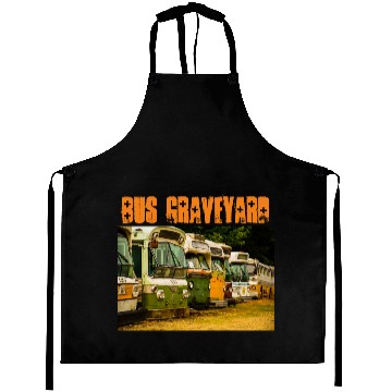 Discover Bus Graveyard Men's Basic Hooded Aprons
