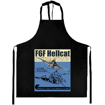 Discover Aviation Art  “F6F Hellcat" Aprons