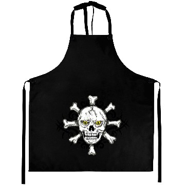 Discover Angry Skull With Many Crossbones Aprons