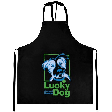 Discover Men's Lucky Dog Ringer Aprons
