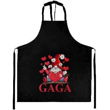Discover Gaga Gnome Heart Daisy Valentine Gifts For Grandma Aprons