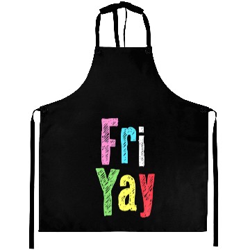 Discover Friyay Teacher Weekend Back To School Funny Happy Aprons