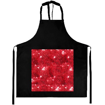 Discover Faux Red Sequin Image  Background Aprons