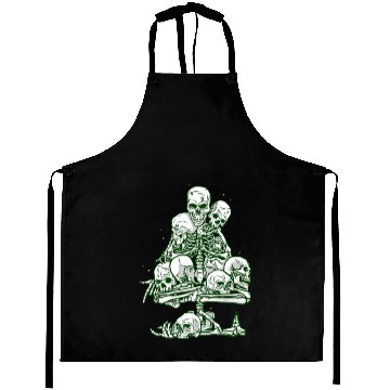 Discover skull ugly christmas tree skeleton gothic Aprons