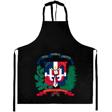 Discover dominican republic emblem Aprons