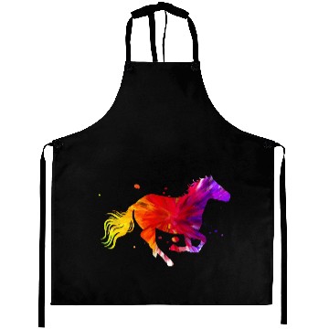 Discover Colorful Horse Sleeveless Aprons