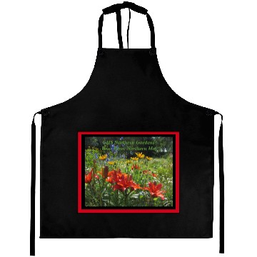 Discover Burnt Orange Asiatic Lilies Garden Framed Aprons