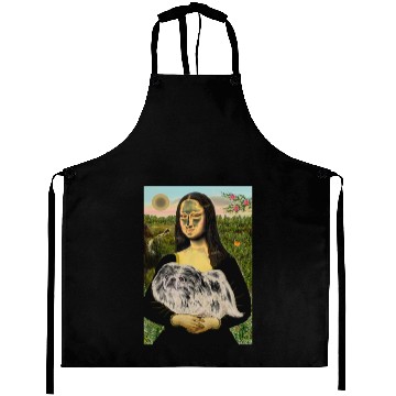 Discover Mona Lisa - White Pekingese (#4) Aprons