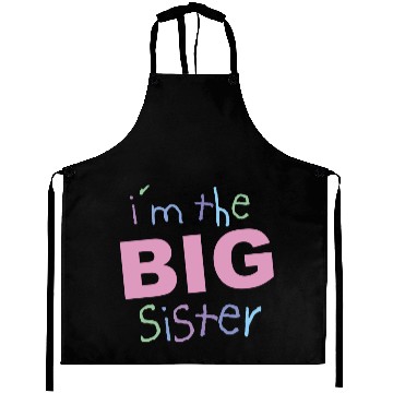 Discover Big Sister Toddler Ringer Aprons