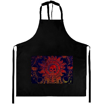 Discover Dramatic Red Skull Aprons
