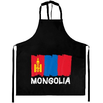 Discover Cool Mongolia Flag Aprons
