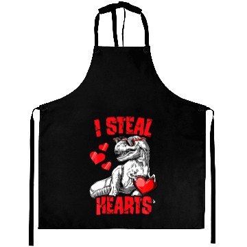 Discover Valentines Day Kids Dinosaur T Rex Lover I Steal H Aprons