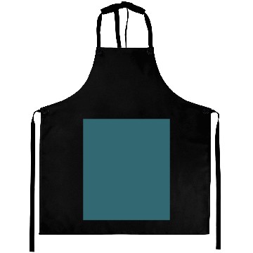 Discover Peacock Blue (Dark Teal or Deep Aqua) Solid Color Aprons