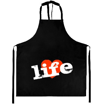 Discover Love Life! Red Heart Design. Aprons